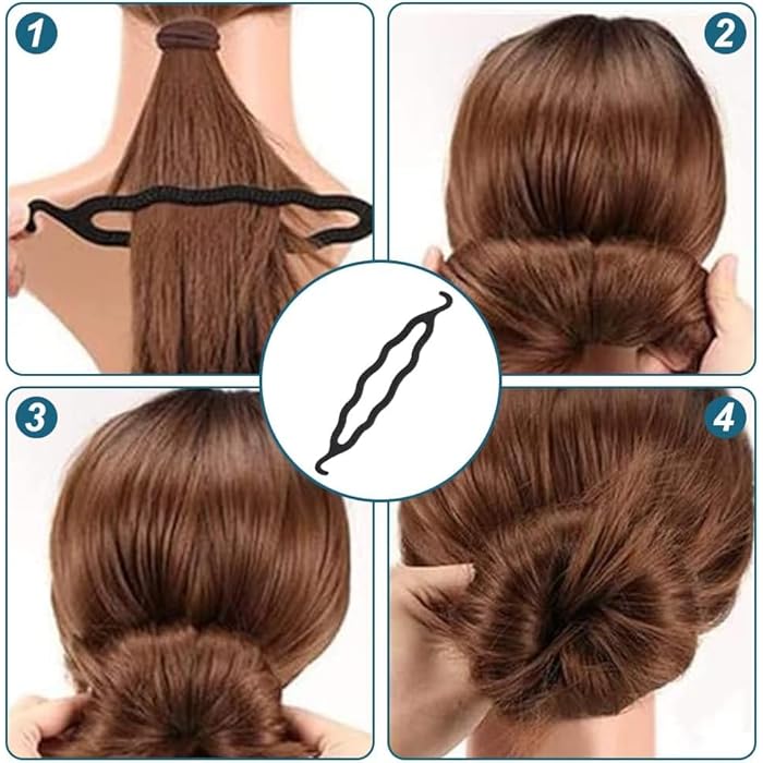 Mikiuly Hair Accessories Kit, Hair Braiding Tool, 10 Pieces Hairstyle Set Hair Styling Tool, Braiding Accessories Braid Tool DIY French Braid Tool for Women Girl - Image 5